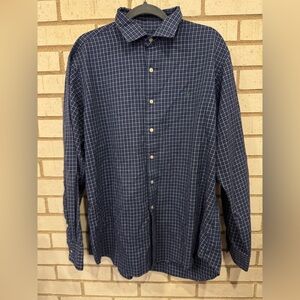Ralph Lauren Blue Checkered Button Down Shirt